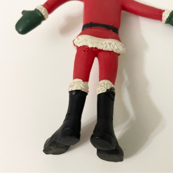 Vintage Santa Claus Bendy Figure and 1984 Santa Pencil Topper - Picture 13 of 16